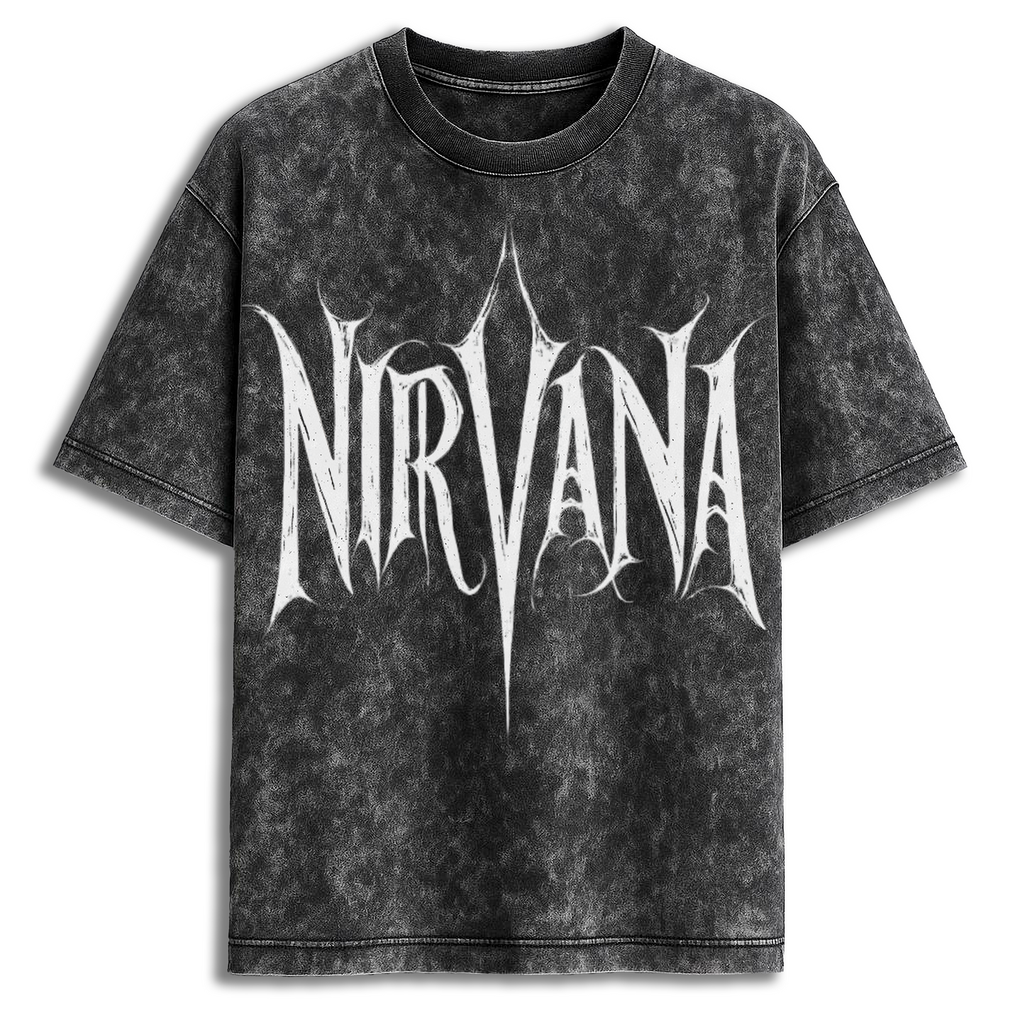 NIRVANA ACID WASH TEE